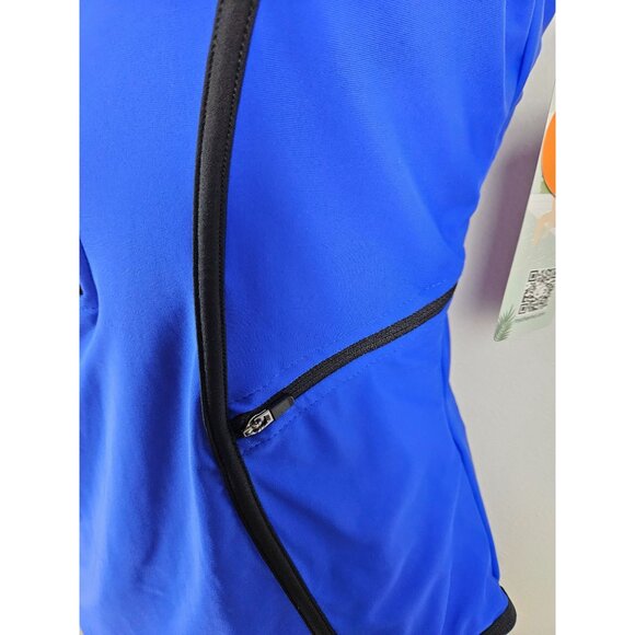 Charmo Womens Blue Athletic Swimsuit Zipper Pockets & UPF 50% Protection Size M - Picture 8 of 10